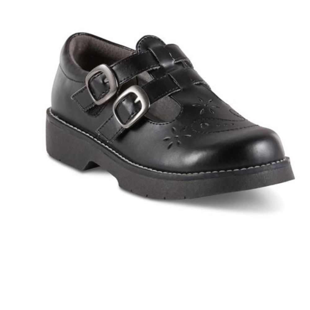 Simply Styled Girls' Abigail T-Strap Shoe - Black